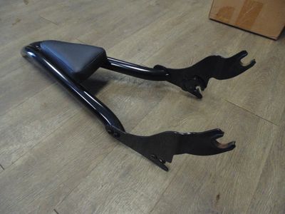 Detachable Sissy Bar Backrest with Pad- 2012 Harley Softail Slim - Black