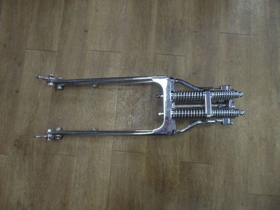 2 2" UNDER CHROME SPRINGER FOR HARLEY SPORTSTER, BIG TWIN, CUSTOM
