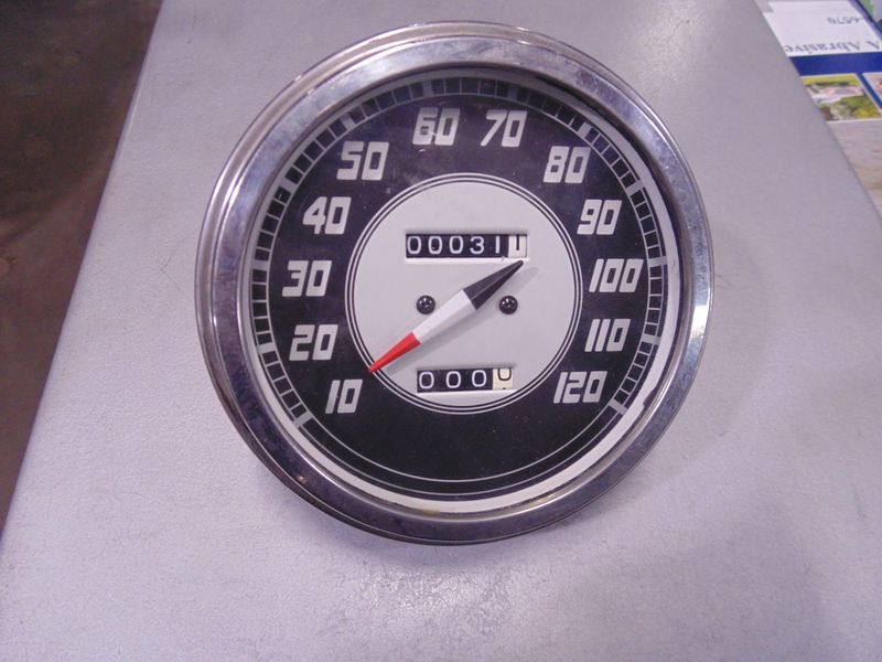Harley Davidson Panhead Knucklehead Flathead style Replica speedometer 2:1