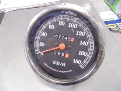 Used Harley Davidson Metric KM/H Mechanical Speedometer