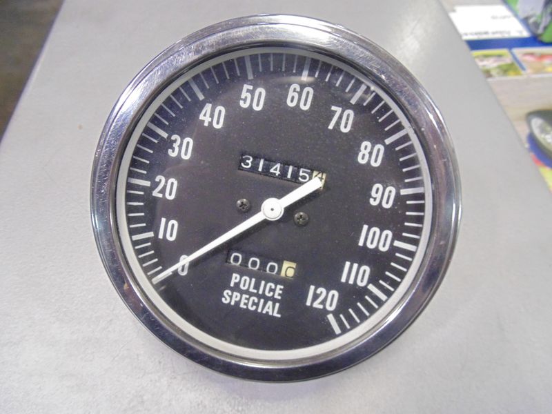 SPEEDOMETER 120 mph POLICE SPECIAL 1:1 ratio Harley Panhead Shovel Servi-Car
