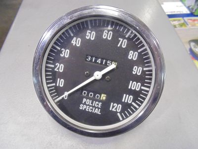 SPEEDOMETER 120 mph POLICE SPECIAL 1:1 ratio Harley Panhead Shovel Servi-Car