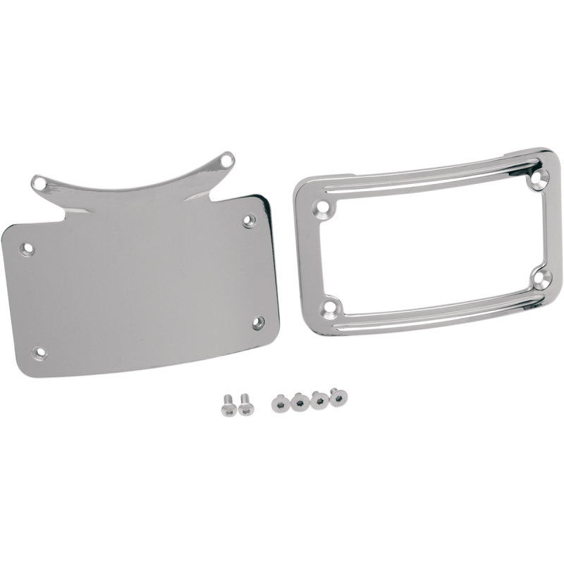KURYAKYN 91-17 FLHT CURVED LIC PLATE FRAME EA PN 3162