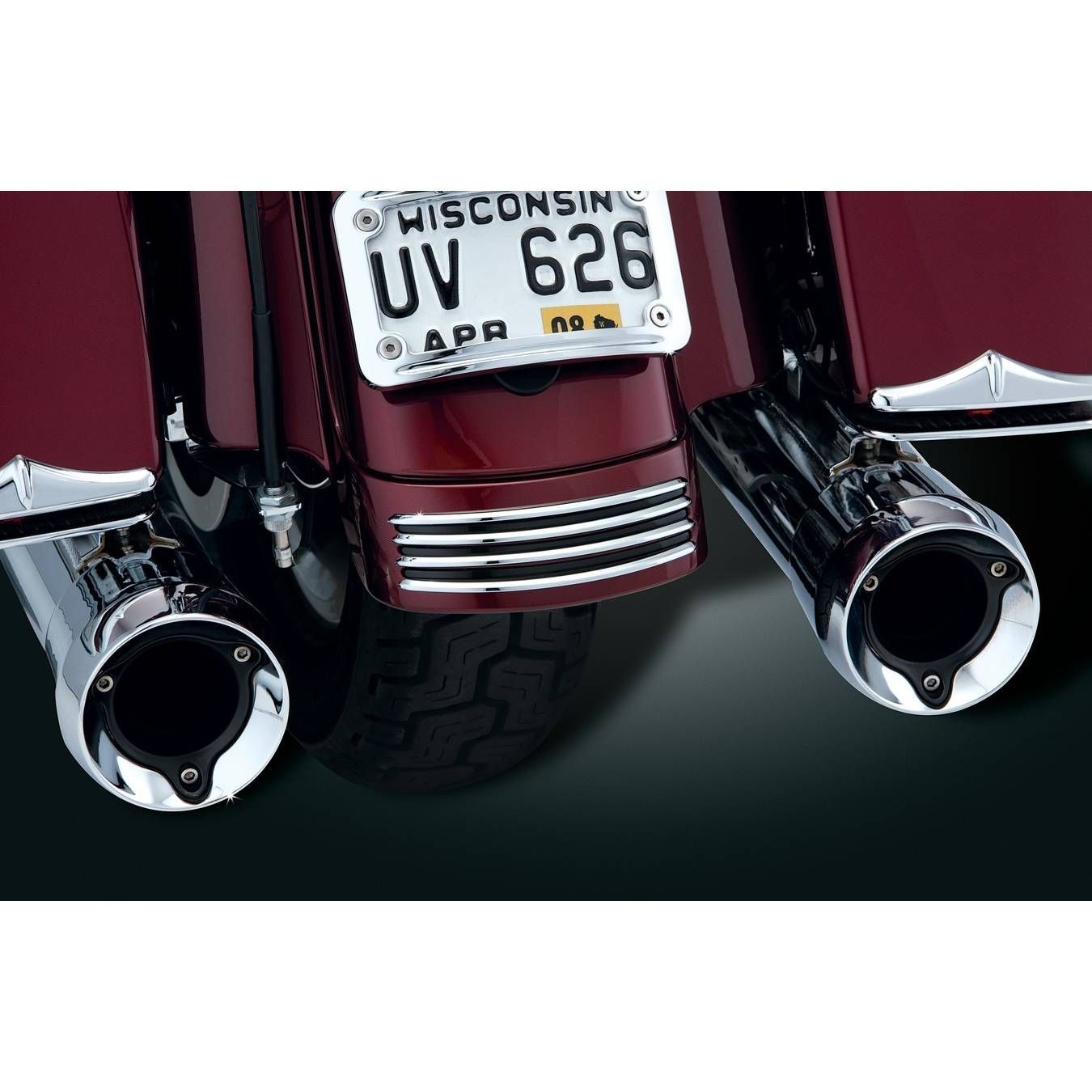 Kuryakyn Rear Fender Accent for FLHX & FLTRX Chrome - 7797