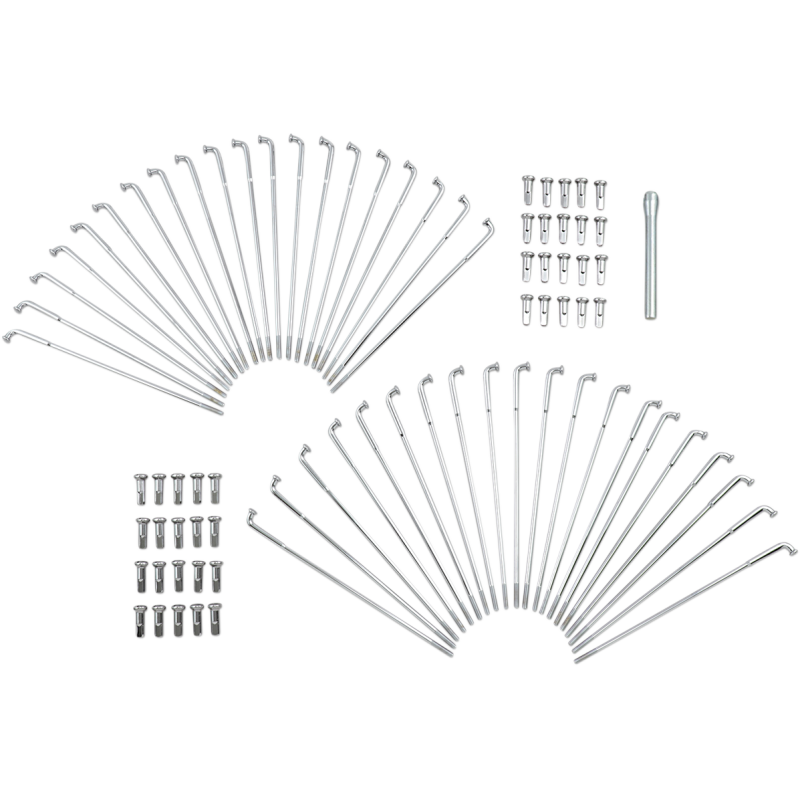 DRAG SPECIALTIES 16" CHR SPOKE SET FOR DROP-CEN RIMS DS-380101