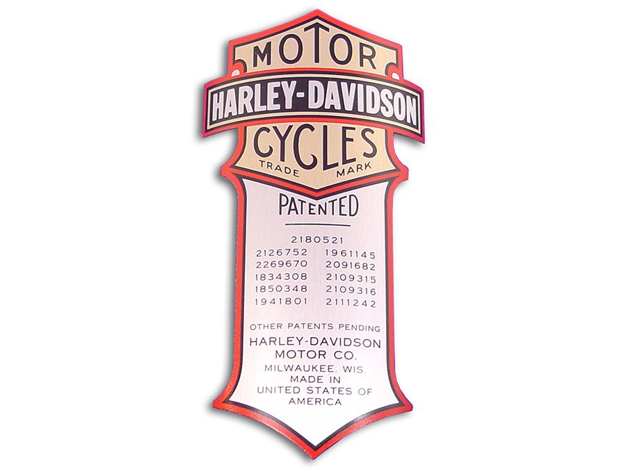 HARLEY OE Spring Fork Shock Logo Decal Curved 66030-88 HARLEY OE Spring Fork Shock Logo Decal Curved 66030-88