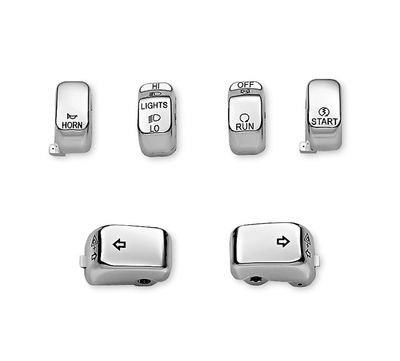 Harley Davidson Chrome Switch Cap Kit 71804-03