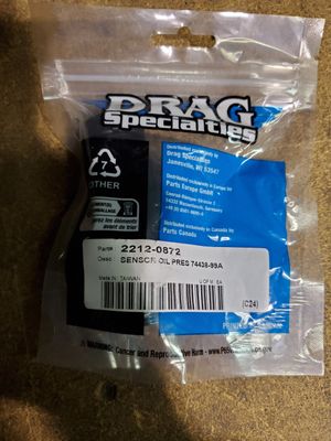 Drag Specialties SENSOR OIL PRESSURE 74438-99A Drag Specialties SENSOR OIL PRESSURE 74438-99A