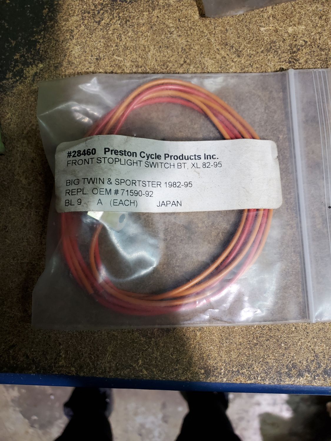 FRONT STOPLIGHT SWITCH BT, XL 82-95 - 71590-92