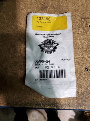 HARLEY DAVIDSON TRIM, FUEL TANK 70999-94 HARLEY DAVIDSON TRIM, FUEL TANK 70999-94