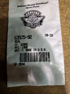 Harley-Davidson Seal - 63525-92 Harley-Davidson Seal - 63525-92