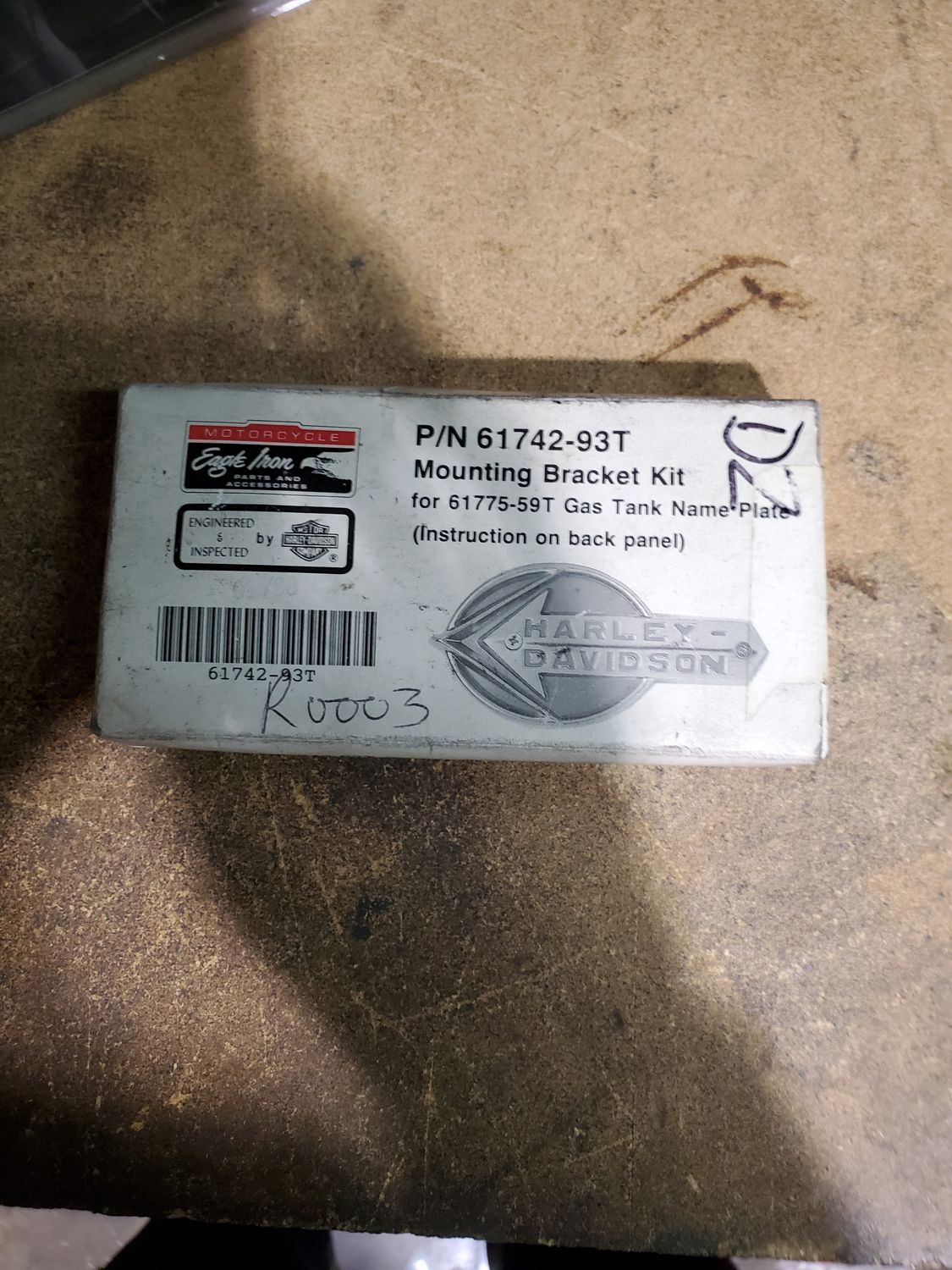Harley Panhead FL FLH Servicar XL Gas Tank Emblem Adhesive Mount Kit