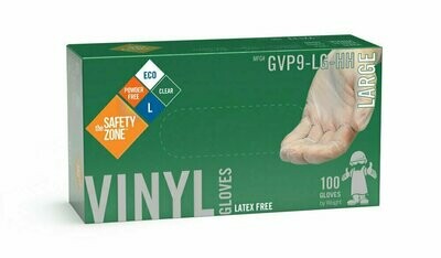 The Safety Zone ®
Powder Free Clear Vinyl Gloves