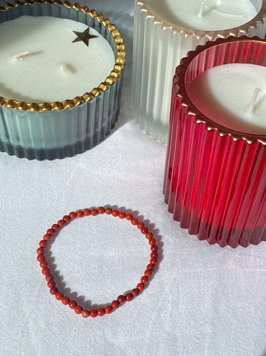 Pulseira Jaspe Vermelha.