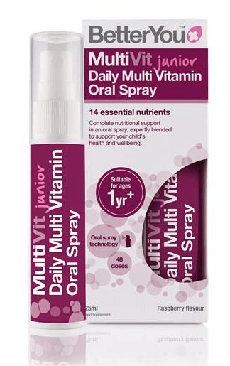 BetterYou - MULTIVITAMÍNICO JUNIOR SPRAY ORAL SABOR FRAMBOESA