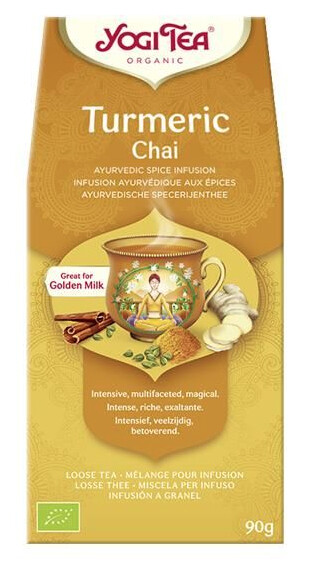 YOGI TEA BIO INFUSÃO CHAI CURCUMA 90G