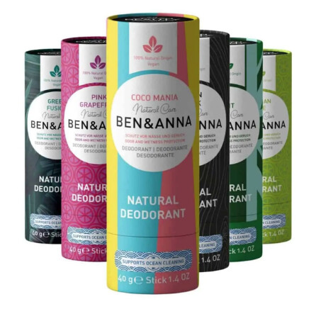 Ben & Anna - Desodorizante Natural à base de Bicarbonato de Sódio - Embalagem em papel