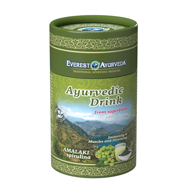 ​Bebida AMALAKI spirulina Imunidade & músculos e emagrecimento