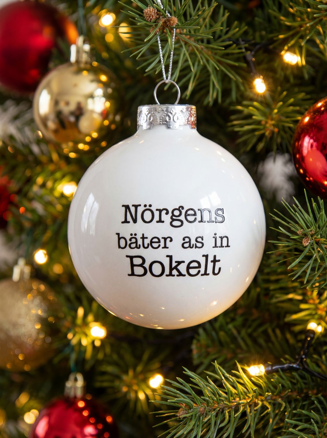 Weihnachtskugel aus Glas 8cm - Nörgens bäter