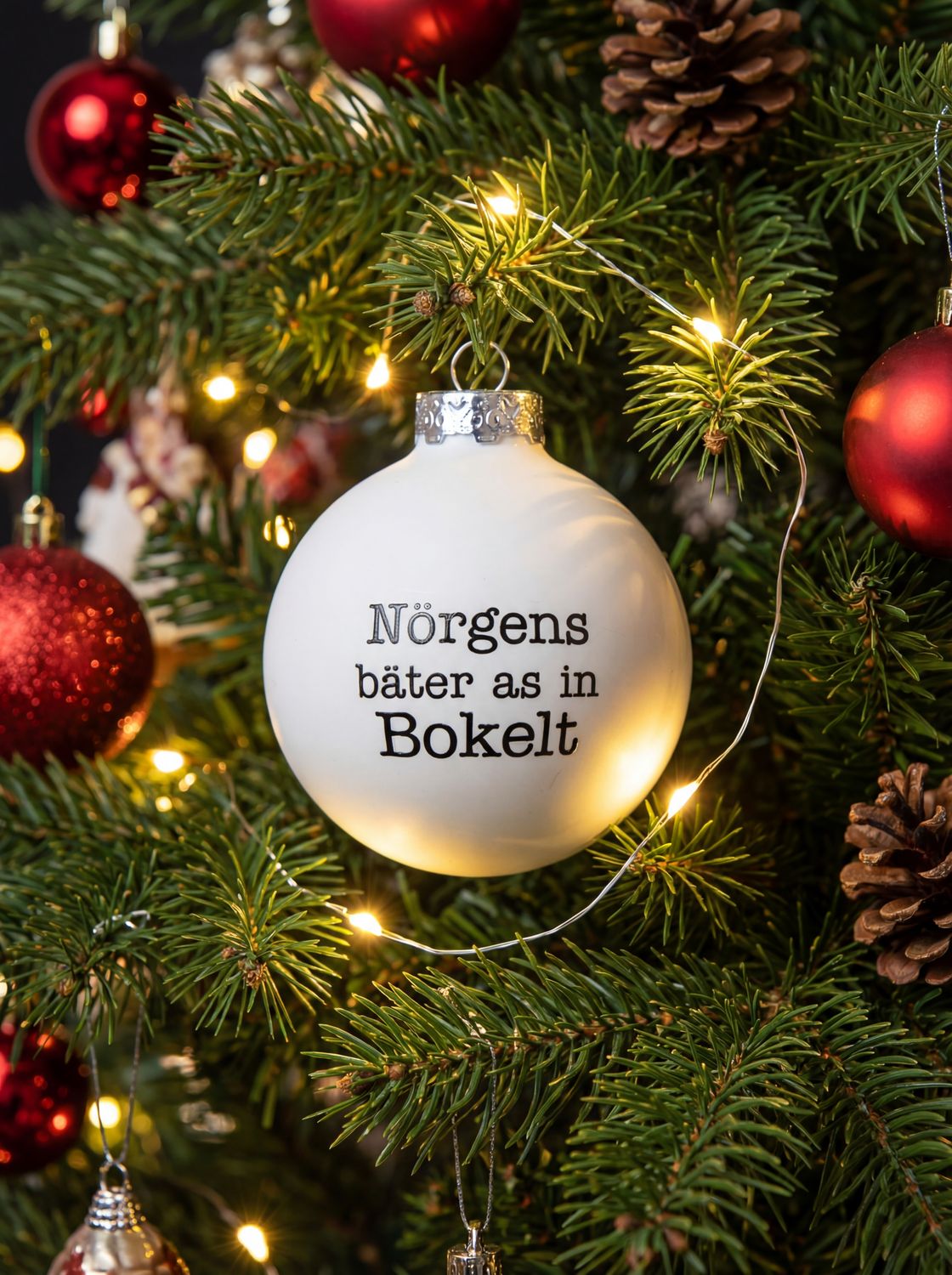 Weihnachtskugel aus Glas 8cm - Nörgens bäter