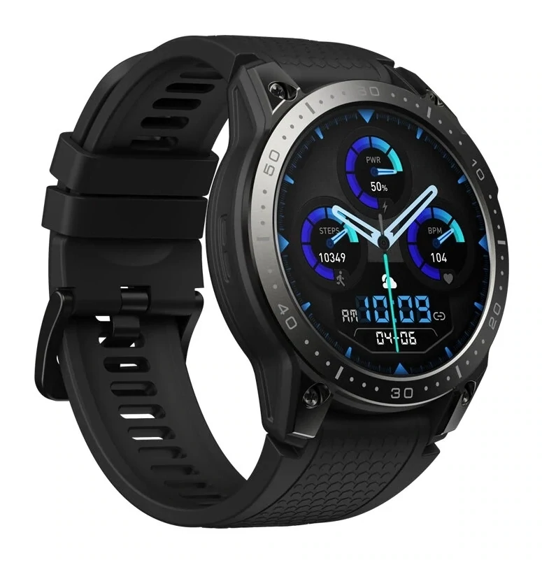 ZEBLAZE smartwatch Ares 3 Pro, heart rate, 1.43" AMOLED, IP68, μαύρο χρώμα