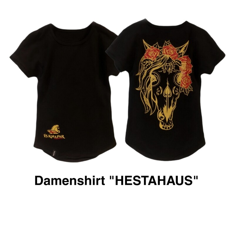 "HESTAHAUS" - a women's shirt in rock metal design ROKKHESTAR