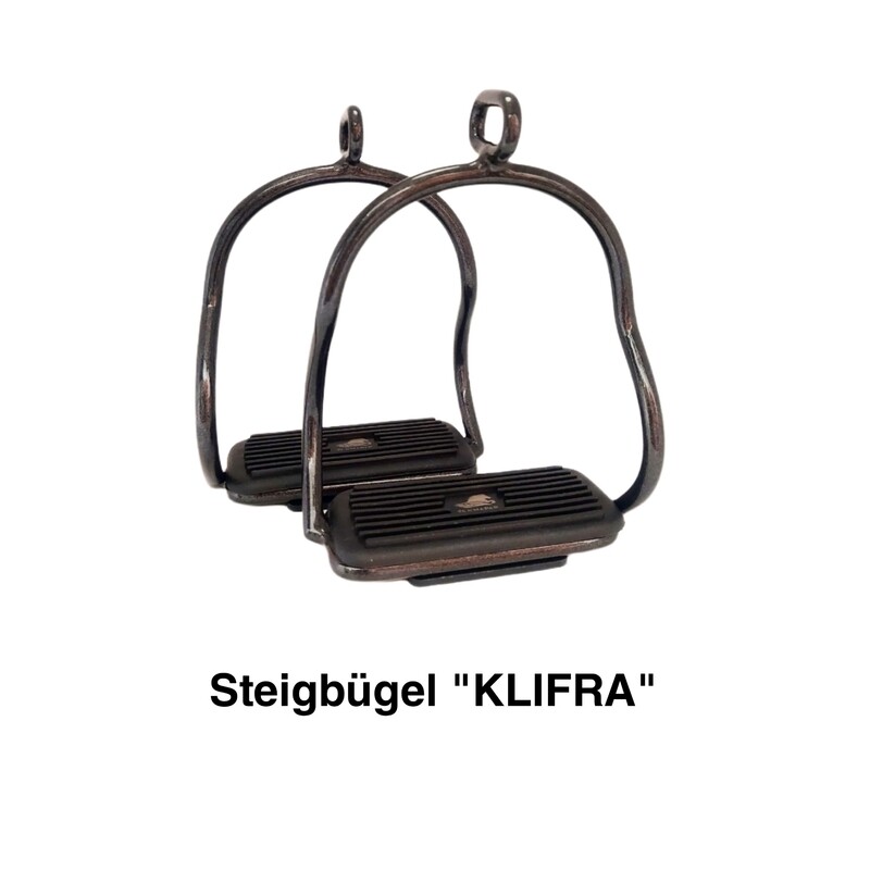 Stirrups KLIFRA - enamelled stirrups in a modern design