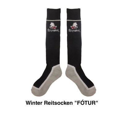 FÓTUR Socken Kniestrümpfe für Islandpferde Fans und Reiter