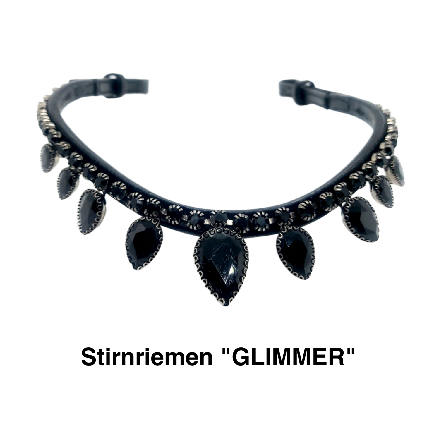 GLIMMER - Stirnriemen mit wunderschönen Strasssteinen