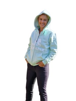 &quot;HLÝTT&quot; - cozy zipper hoodie for Icelandic horse fans and riders