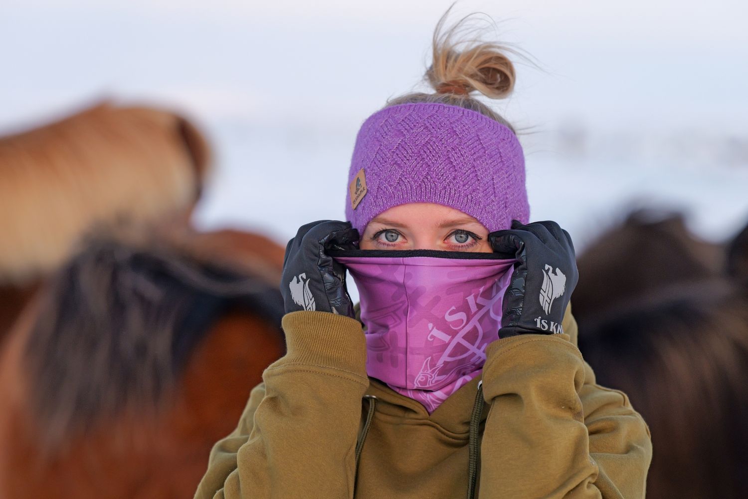 Bandana HAGA - inside extra fluffy wind protection