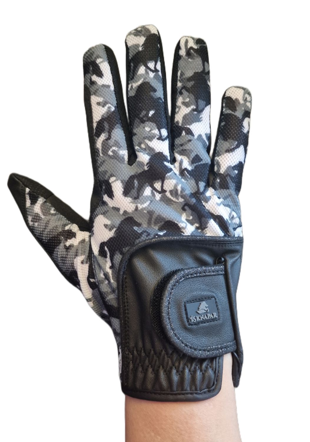 MYNSTUR - Mesh riding glove with tölter camouflage pattern, summer