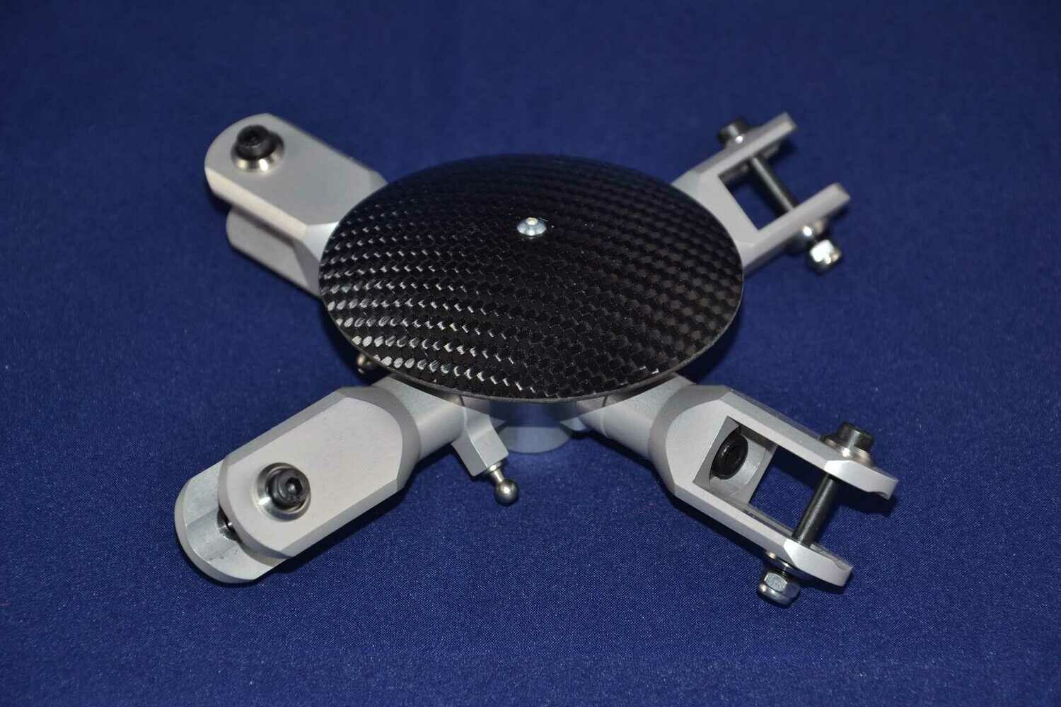 #1000-4-12-S; 4-Blatt Rotorkopf 600/700 Serie "Compact" ø12mm in SCHWARZ