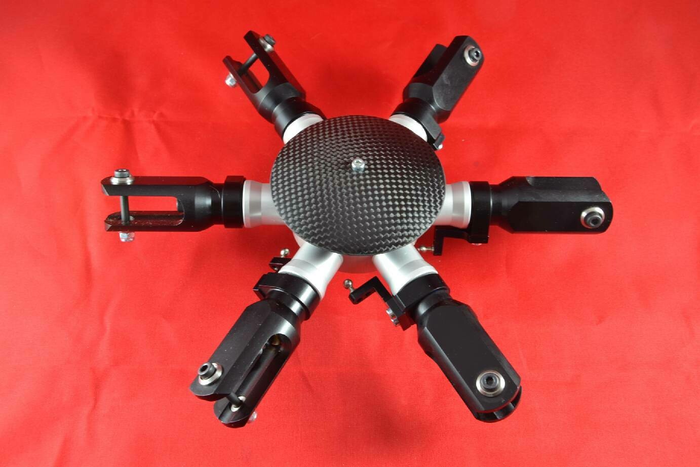 #2000-6-12-S; 6-Blatt Rotorkopf  700/800 Serie   ø12mm in SCHWARZ