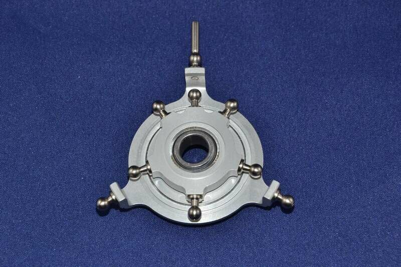 #1001-5-10-S; Taumelscheibe 5-Blatt; 120° (3-Punkt); für ø10mm Rotorwellen in SCHWARZ