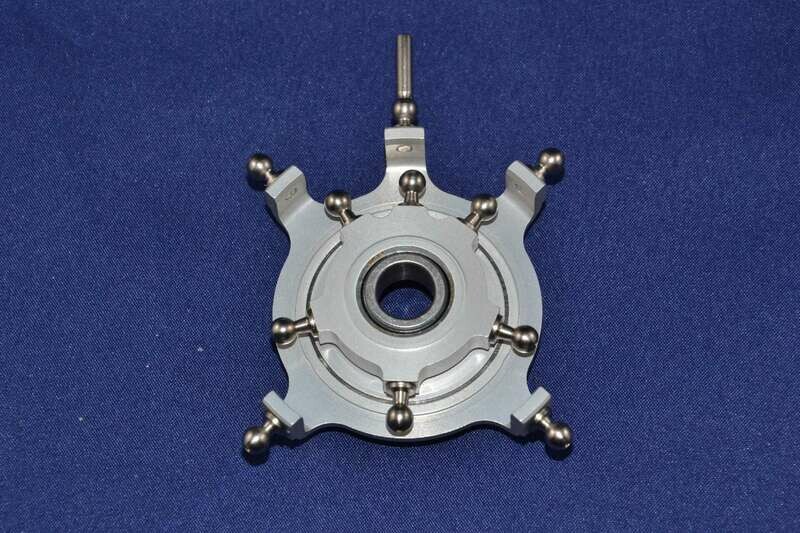 #1002-5-10-S; Taumelscheibe 5-Blatt; 90° (4-Punkt); für ø10mm Rotorwellen in SCHWARZ