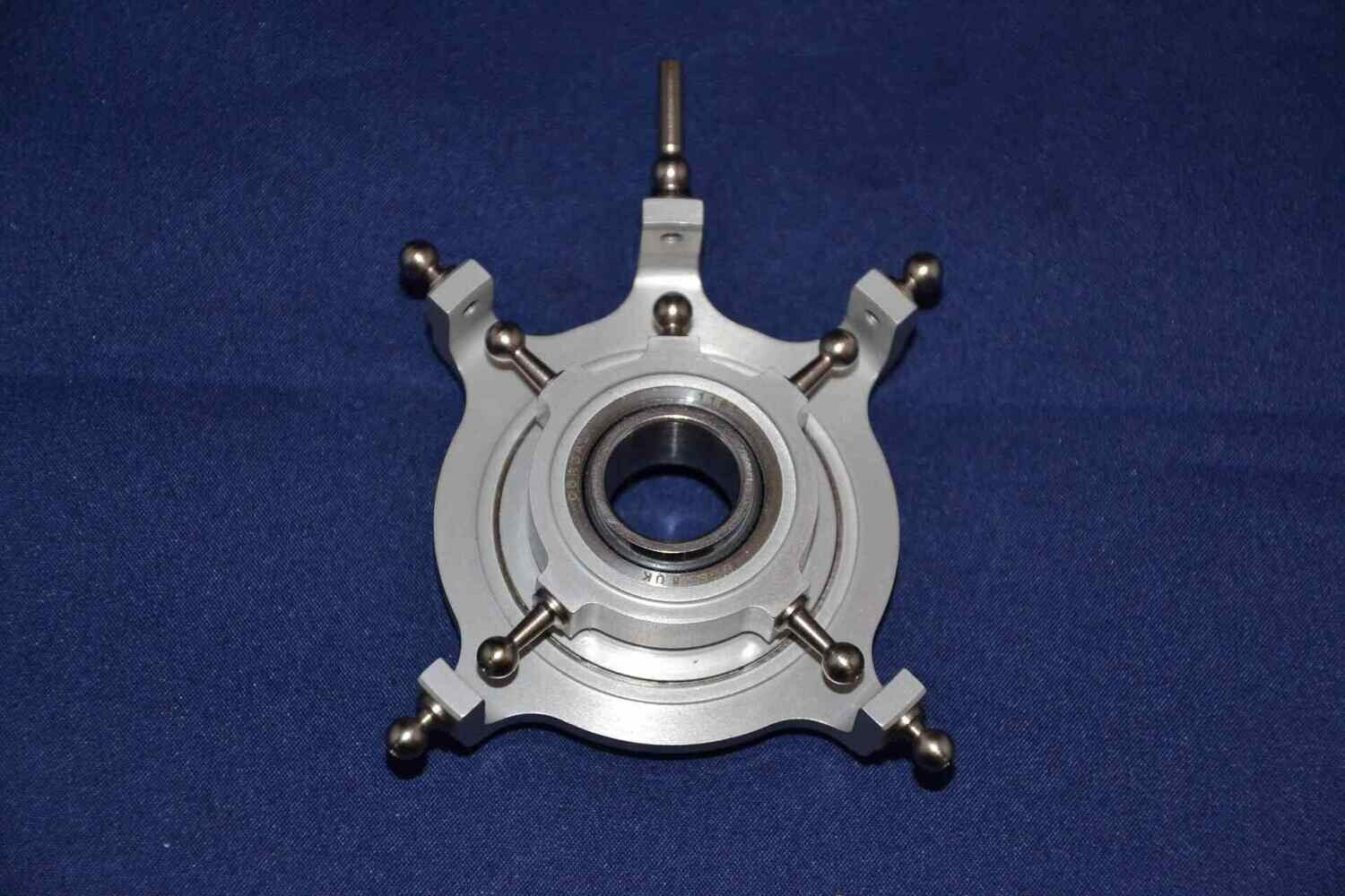 #2002-4-15-S; Taumelscheibe "XL"  4-Blatt; 90° (4-Punkt); für ø15mm Rotorwellen in SCHWARZ