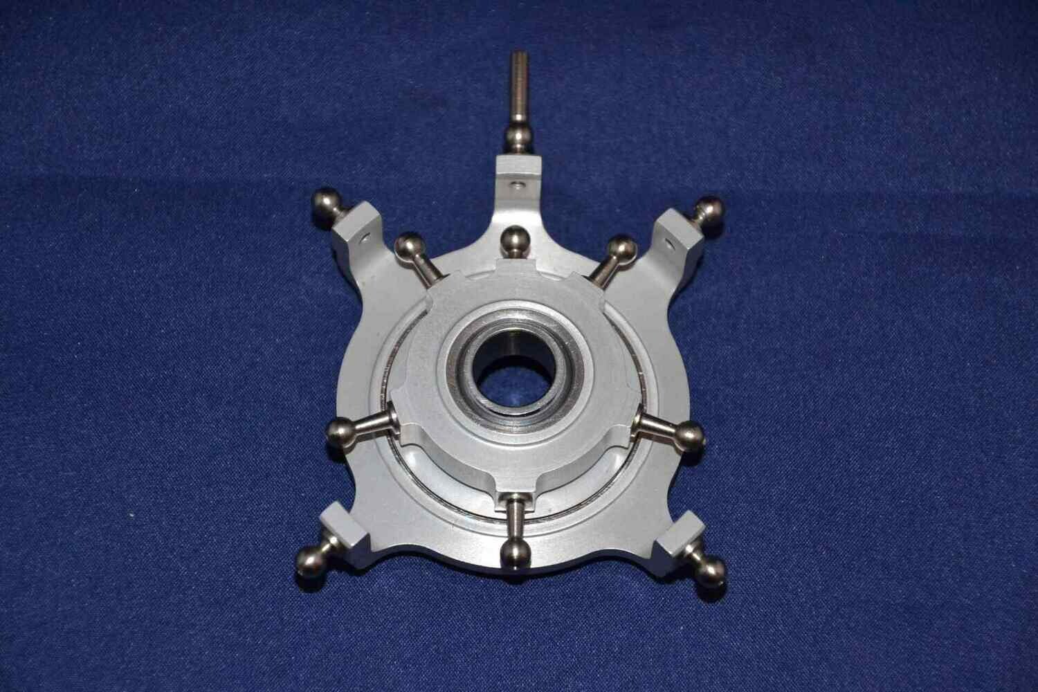 #2002-5-15-S; Taumelscheibe "XL"  5-Blatt; 90° (4-Punkt); für ø15mm Rotorwellen in SCHWARZ