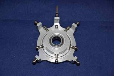 #2002-5-15-S; Taumelscheibe "XL"  5-Blatt; 90° (4-Punkt); für ø15mm Rotorwellen in SCHWARZ