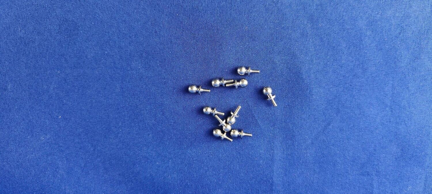 #K4,5-M2-4-10;  Kugelbolzen 4,5 (M2 x 4mm)   (10 Stück)