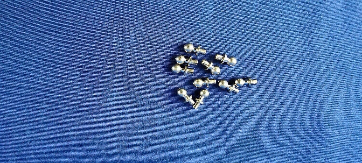 #K4,5-M3-3-10;  Kugelbolzen 4,5 (M3 x 3mm)   (10 Stück)