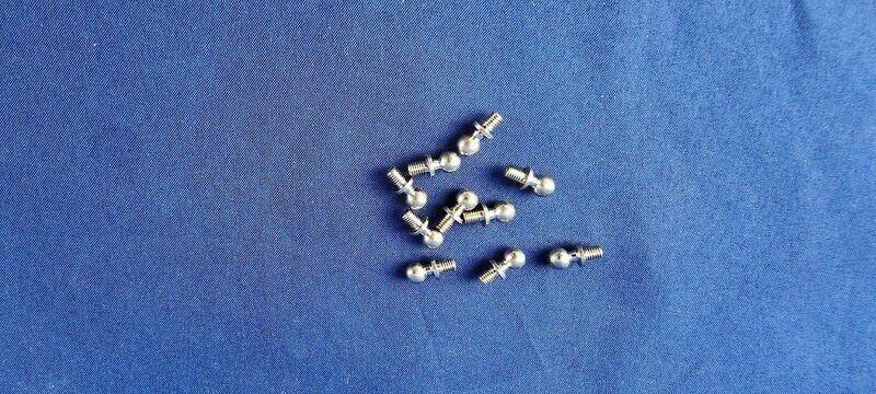 #K4,5-M3-4-10; Kugelbolzen 4,5 (M3 x 4mm) (10 Stück) #K4,5-M3-4-10; Kugelbolzen 4,5 (M3 x 4mm) (10 Stück)