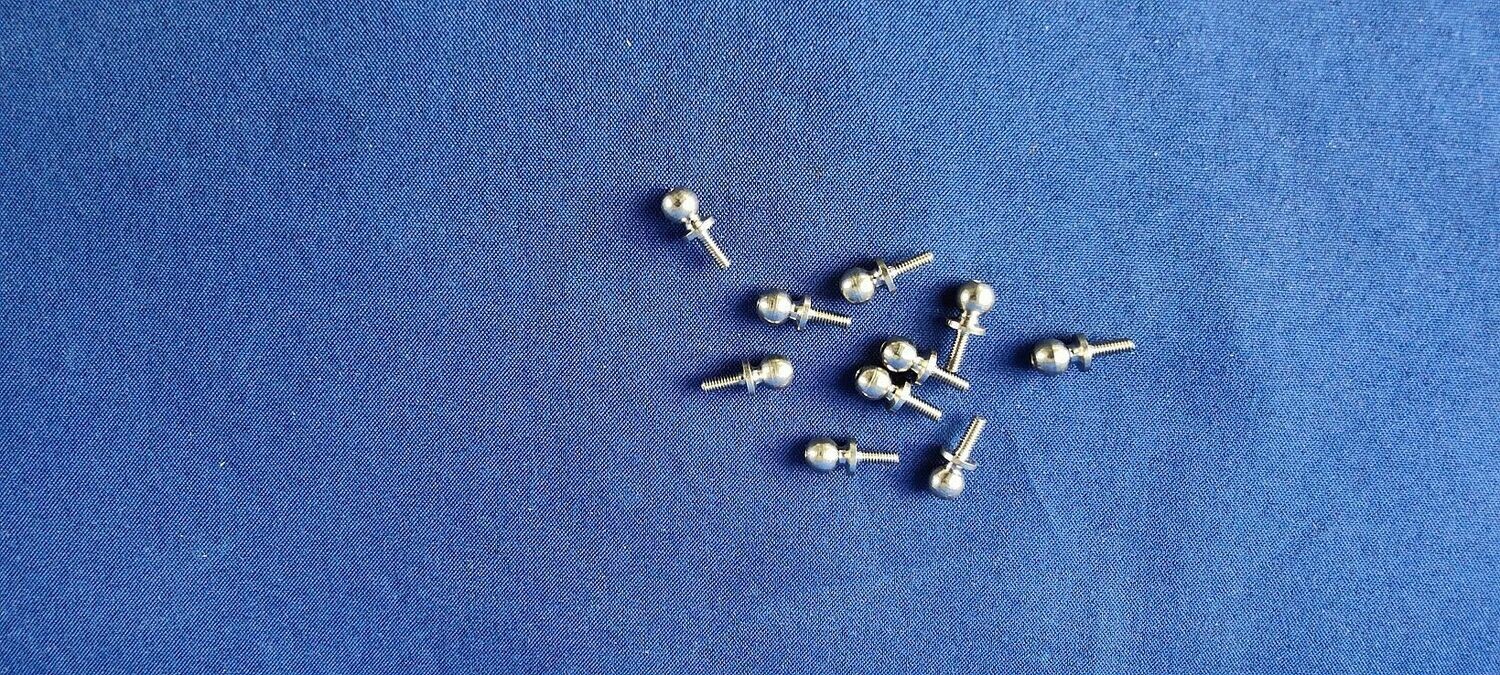 #K4,5-M2-5-10;  Kugelbolzen 4,5 (M2 x 5mm)   (10 Stück)