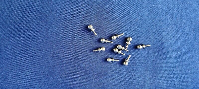 #K4,5-M2-5-10; Kugelbolzen 4,5 (M2 x 5mm) (10 Stück) #K4,5-M2-5-10; Kugelbolzen 4,5 (M2 x 5mm) (10 Stück)