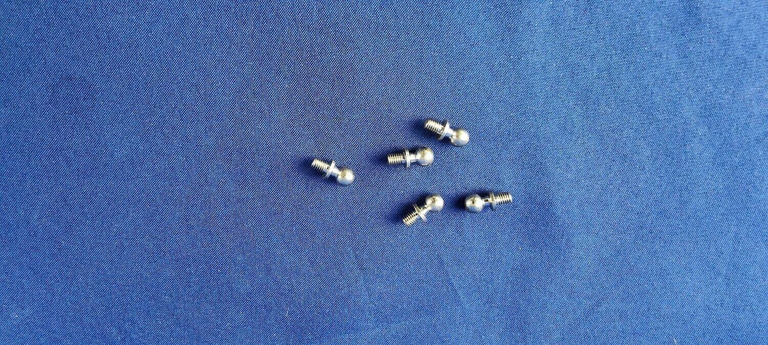 #K4,5-M3-4-5;  Kugelbolzen 4,5 (M3 x 4mm)   (5 Stück)