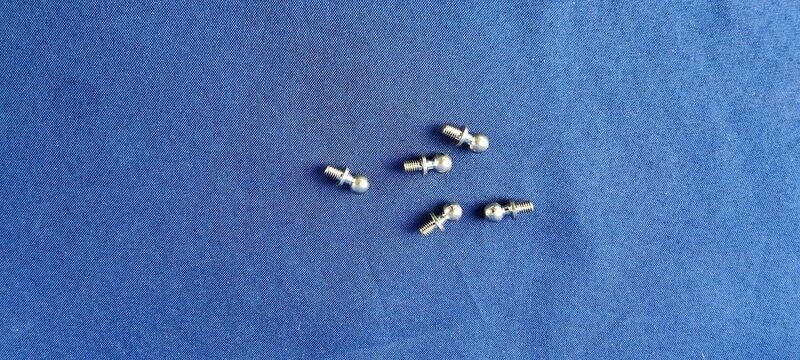 #K4,5-M3-4-5; Kugelbolzen 4,5 (M3 x 4mm) (5 Stück) #K4,5-M3-4-5; Kugelbolzen 4,5 (M3 x 4mm) (5 Stück)
