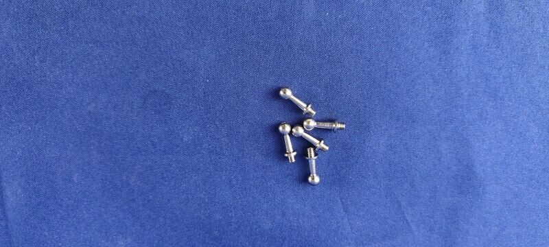 #K9,5-M3-3-5; Kugelbolzen 9,5 (M3 x 3mm) (5 Stück) #K9,5-M3-3-5; Kugelbolzen 9,5 (M3 x 3mm) (5 Stück)
