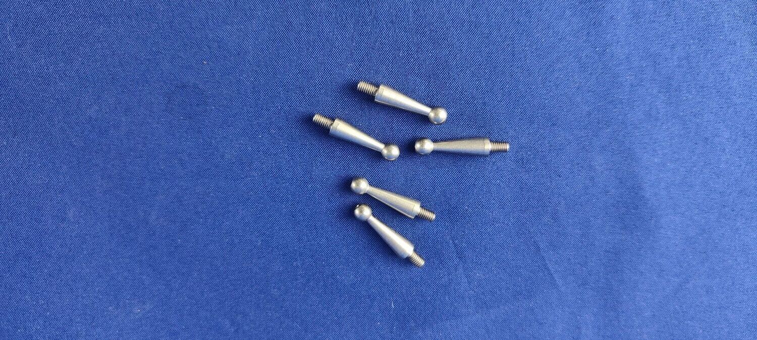 #K16-M3-3-5;  Kugelbolzen 16 (M3 x 3mm)   (5 Stück)