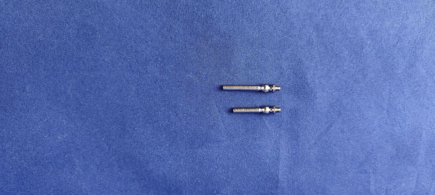 #TSF-4,5-3-2623-M3-3;  TS-Führungsbolzen ø3mm x 26mm u. 23mm Kugel ø4,8mm (M3 x 3mm)   (2 Stück)