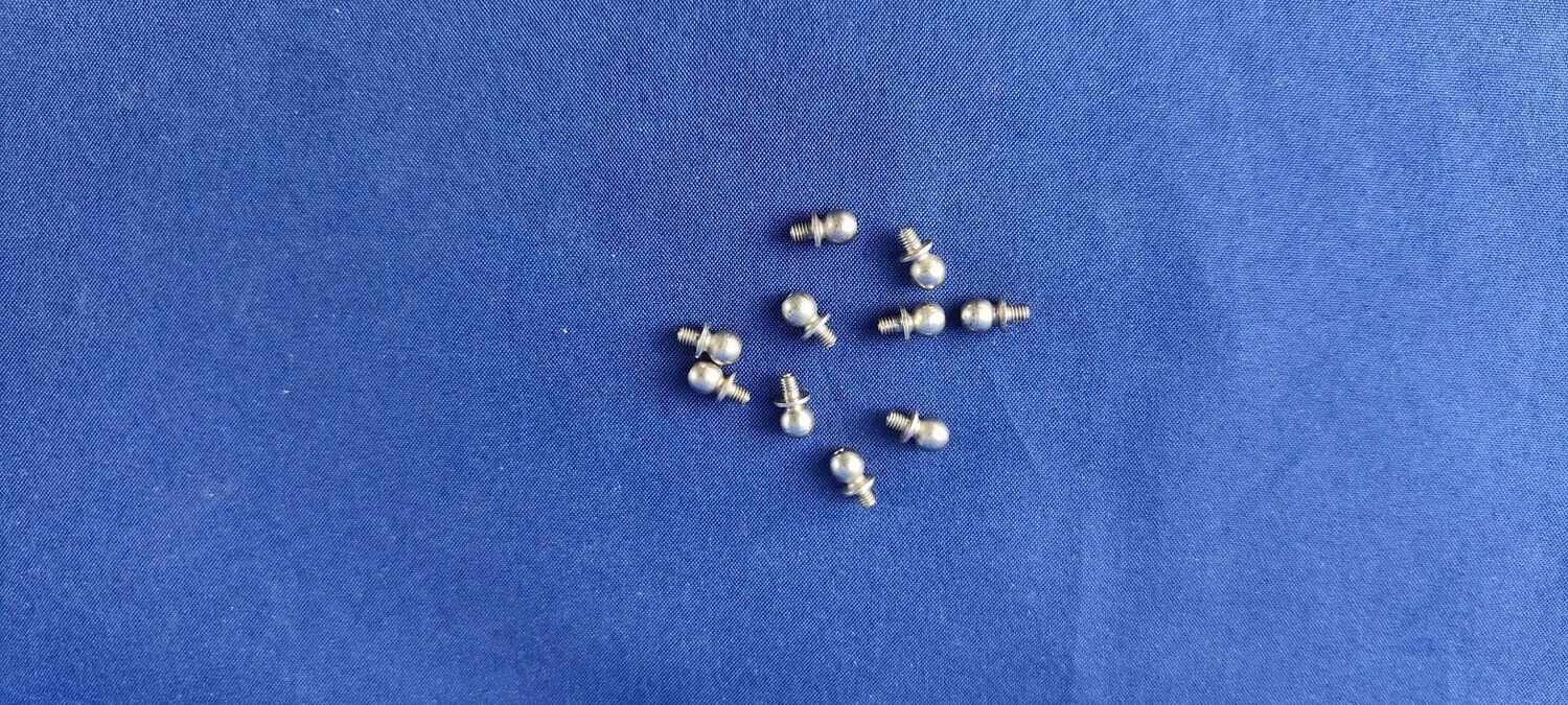#K4-M2,5-3-10;  Kugelbolzen 4 (M2,5 x 3mm)  (10 Stück)